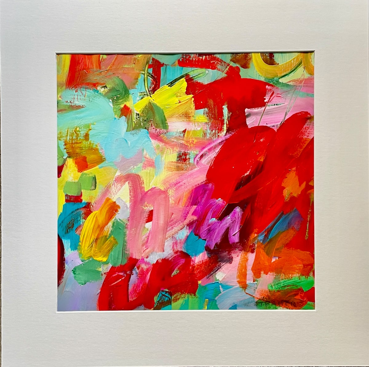 Where Love Blooms The Heart Lies #3 by Miriam Traher  Image: Abstract flowers of a beautiful summer bouquet of love.