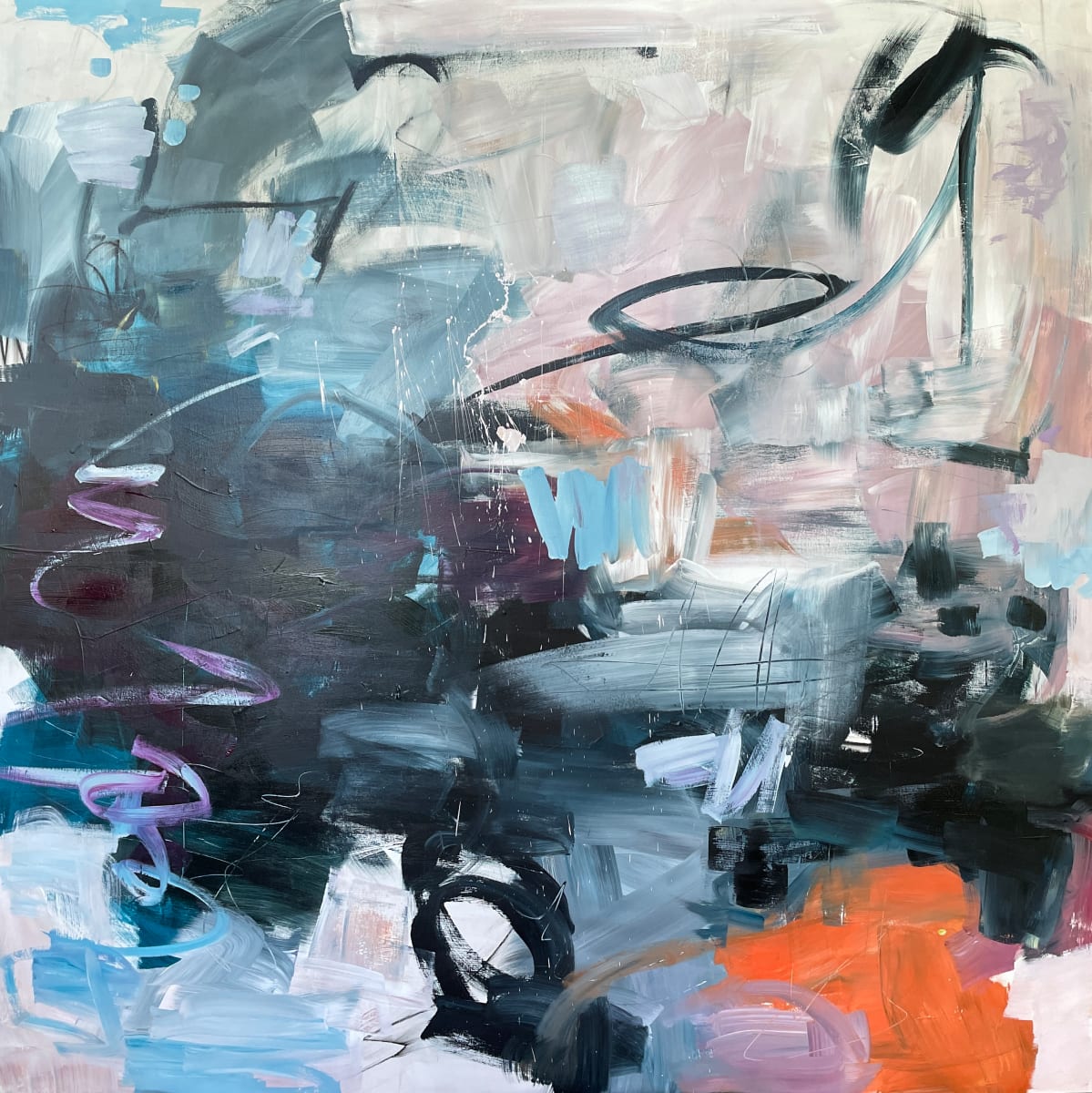 The Edge of Sunset by Miriam Traher  Image: The power of the moment can always take our breath away.  Commissioned by a wonderful friend, full of life, vitality and kindness, I wanted to express the incredible energy that reminds me of her.