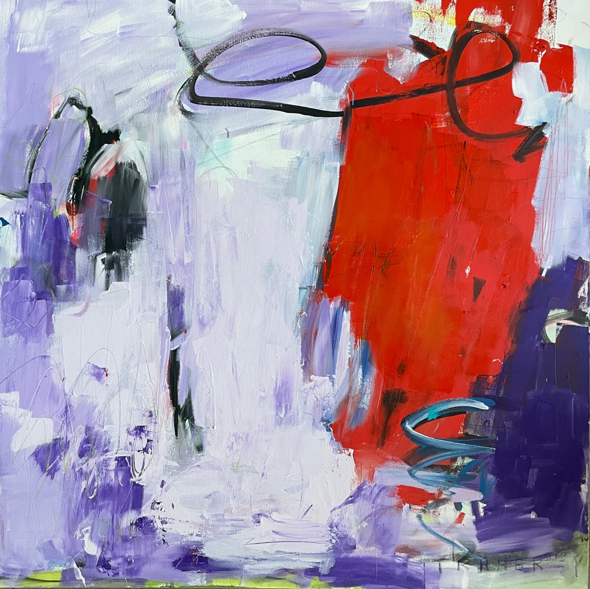 She Decided Red Was Her Colour by Miriam Traher, Image 1.
