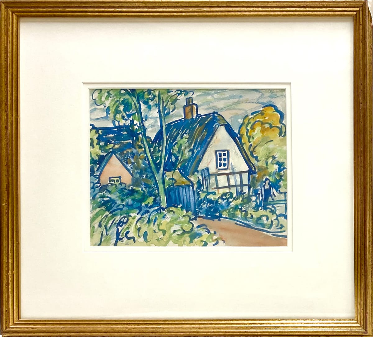 Thatched Cottage by Llewellyn Petley-Jones (1908-1986) 