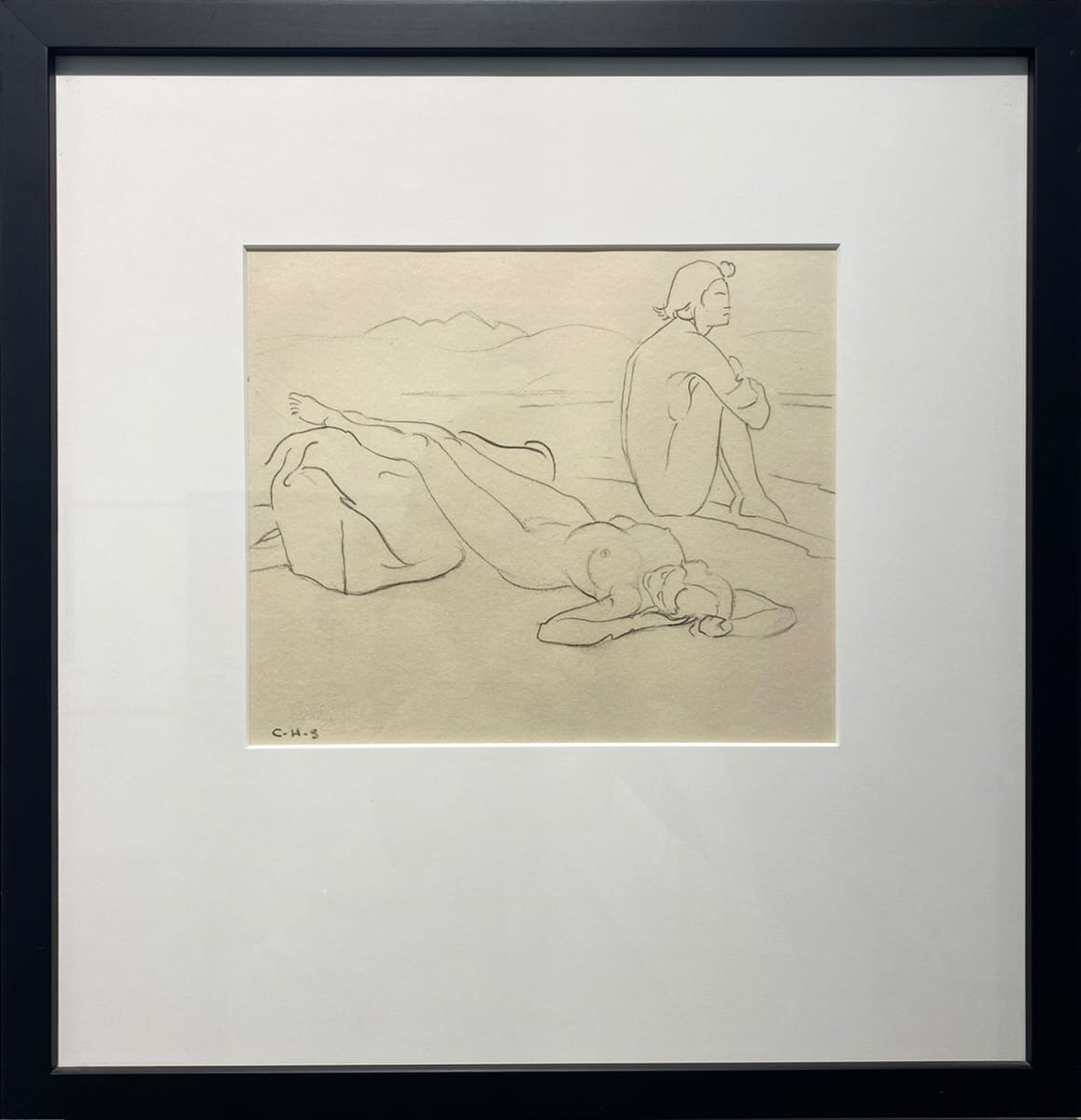 Maidens on the Beach by Charles H. Scott (1886-1964) 