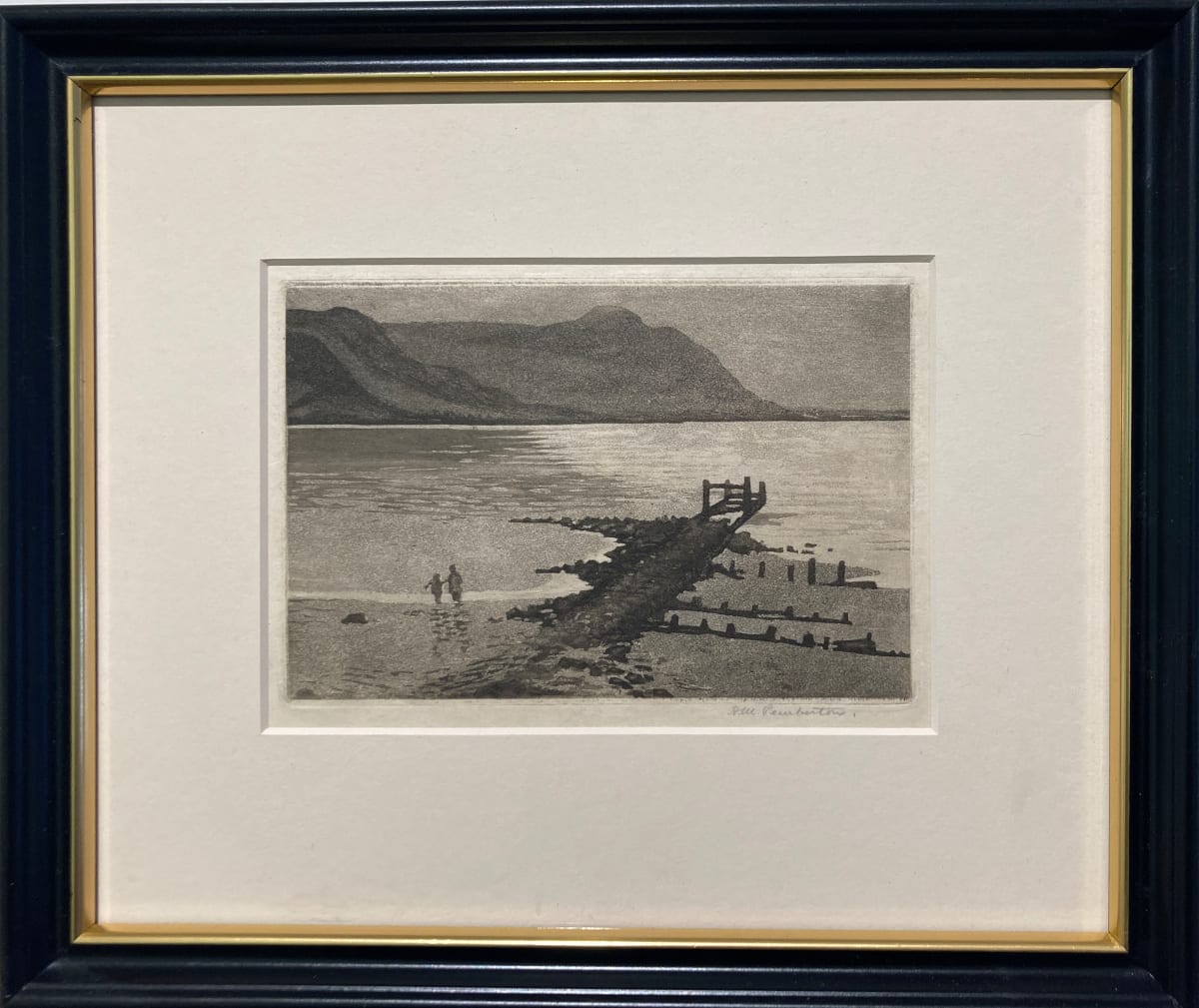 Dock on the Beach by H.M. Pemberton (1871-1957) 