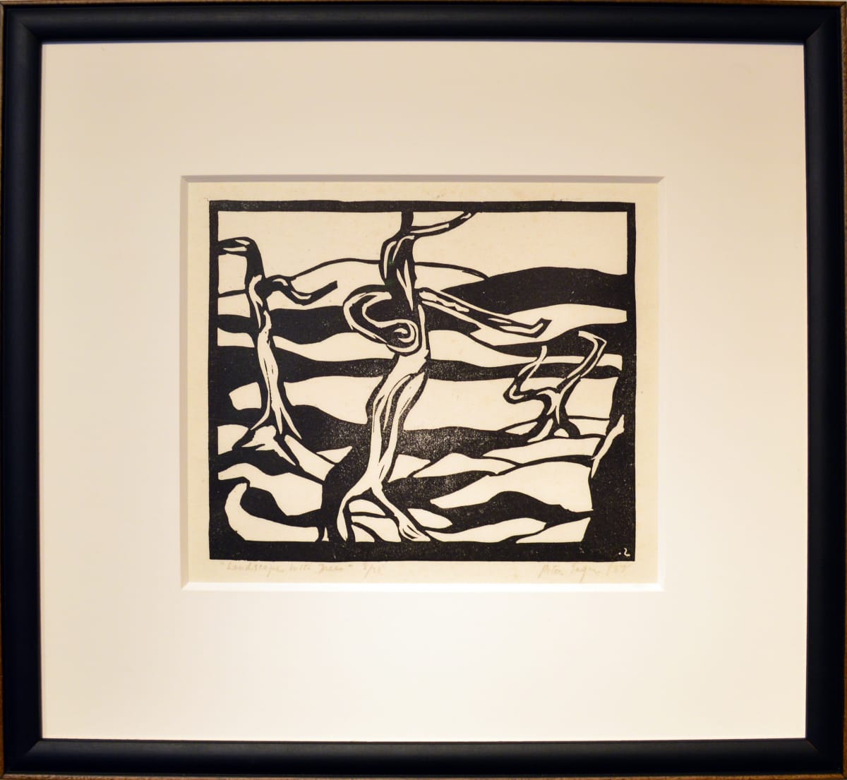 Landscape With Trees by Peter Sager (1920-1985) 