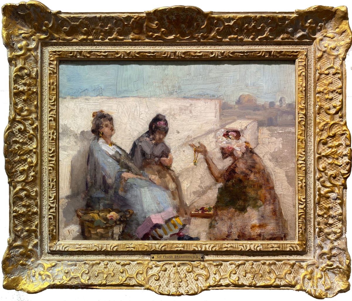 Offering a Necklace by Frank Brangwyn (1867 - 1956) 