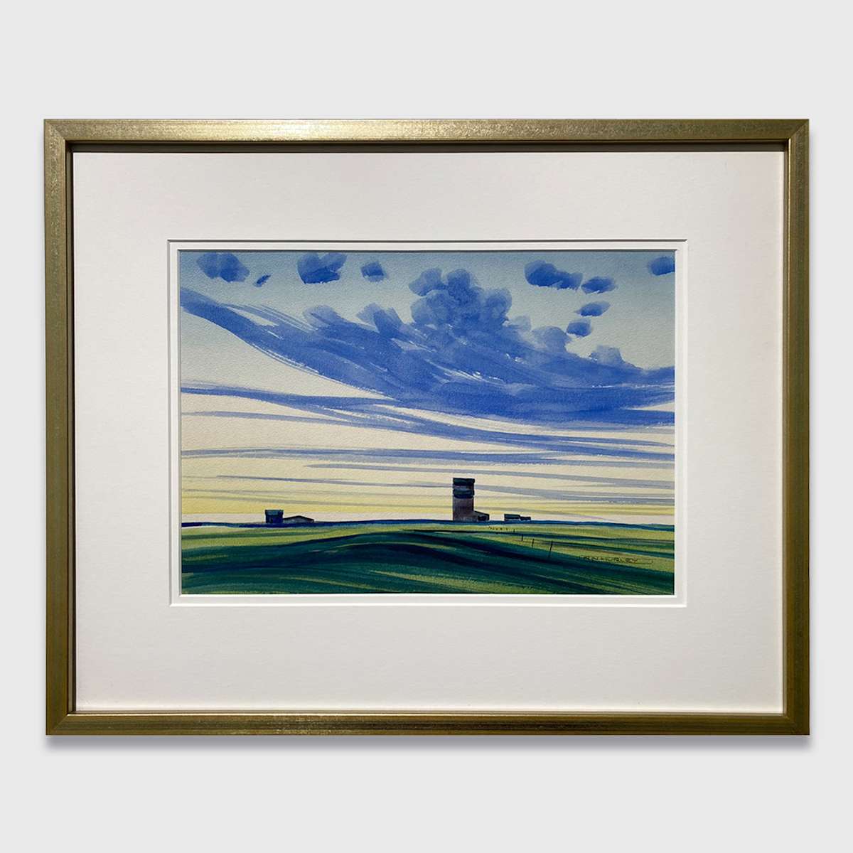 Grain Elevator with Blue Sky by Robert Newton Hurley (1894 - 1980), Image 6.
