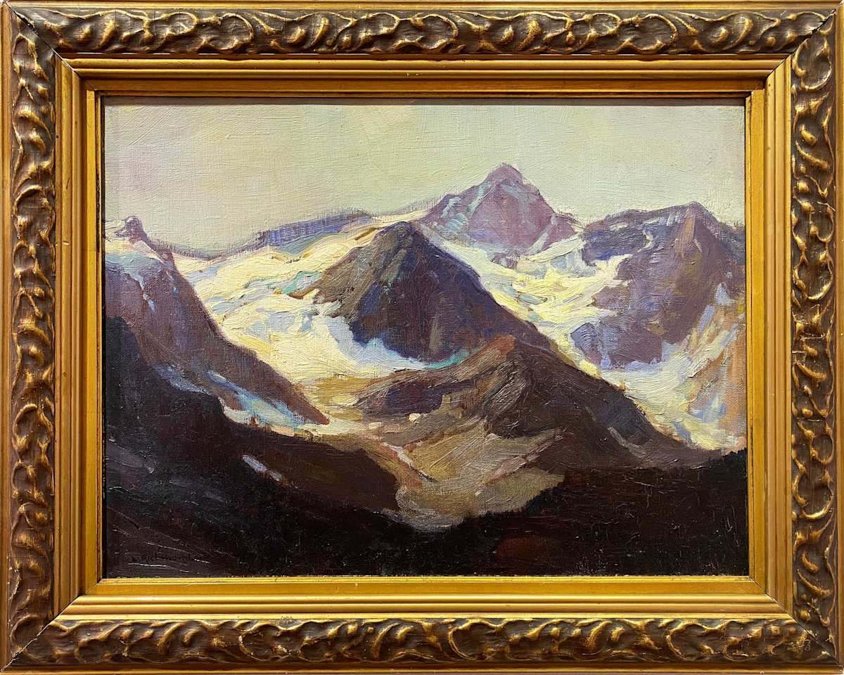 Castle Mountain by Leonard Richmond (1889-1965) 