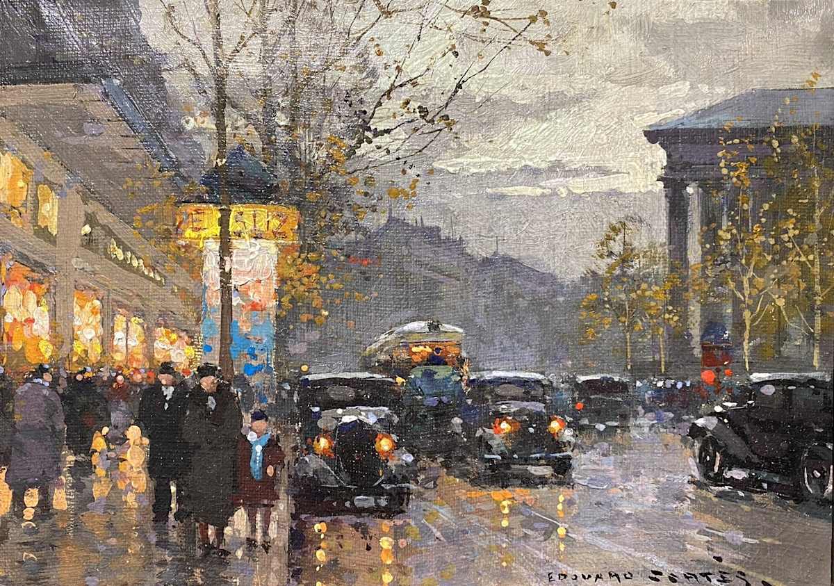 Paris Street by Edouard Léon Cortès (1882–1969) 