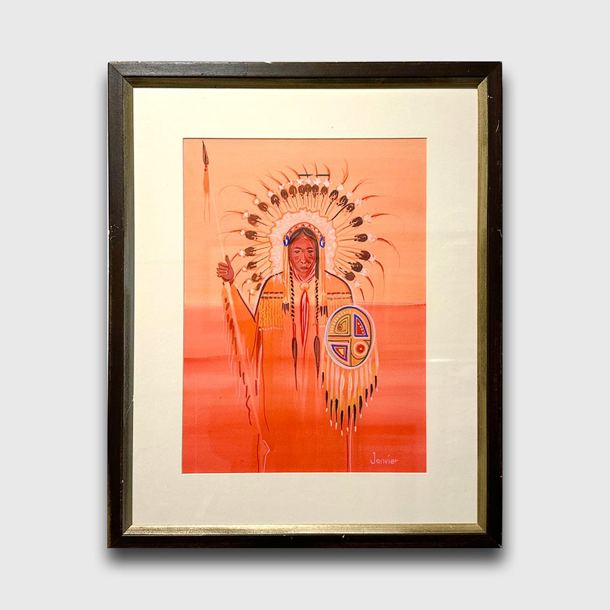 No More Warrior by Alex Janvier (1935 - 2024), Image 1.