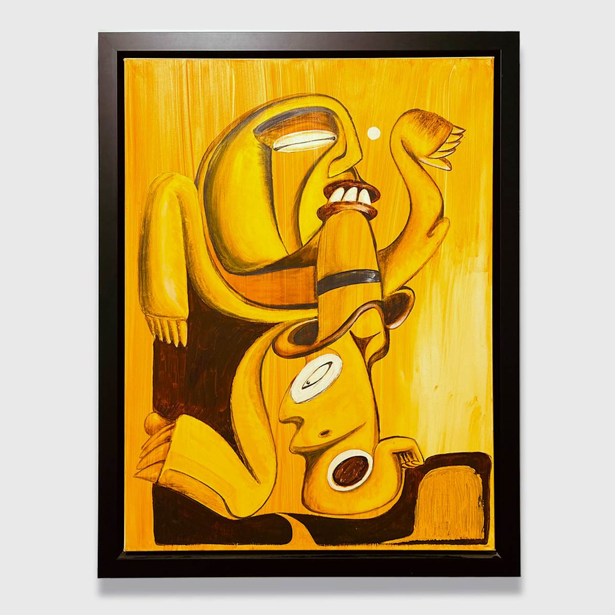 Orange and Lightning Bolt by Michael Nicoll Yahgulanaas (b 1954), Image 1.