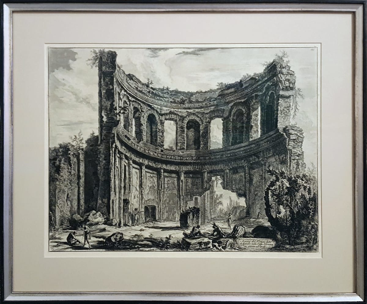 Avanzi del Tempio detto di Apollo nella Villa Adriana vicino a Tivoli by Giovanni Battista Piranesi (1720-1778) 