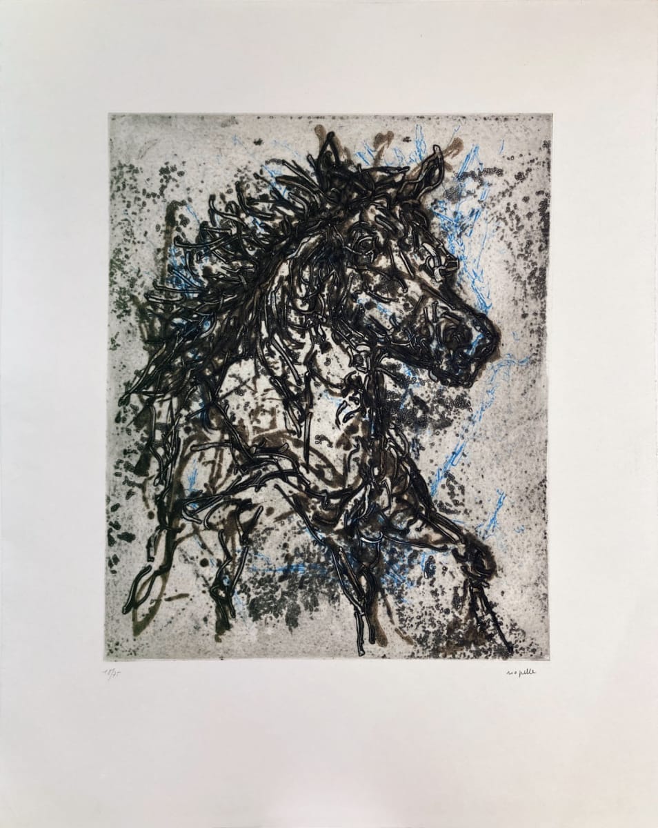 Le cheval by Jean-Paul Riopelle (1923 - 2002) 