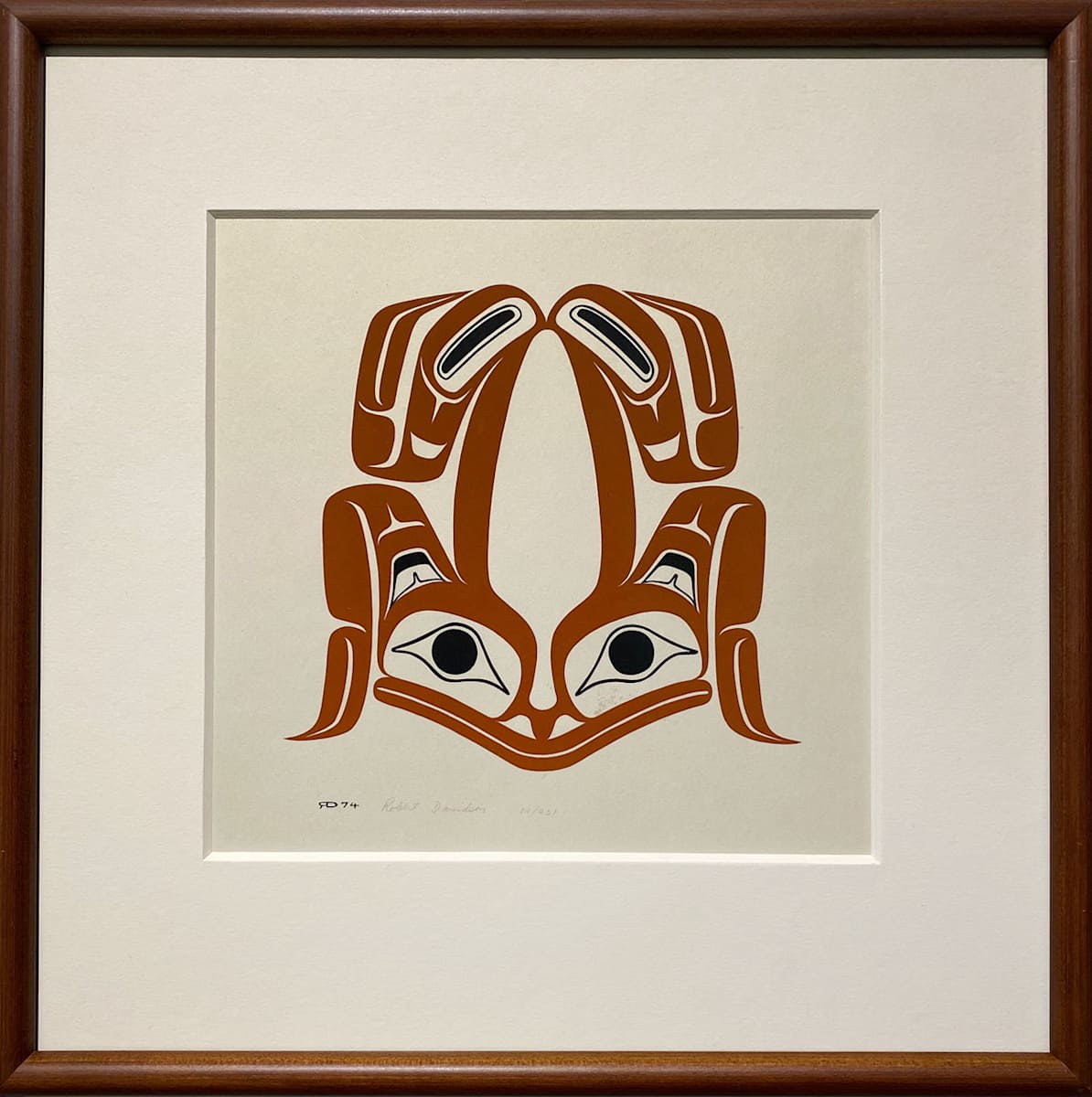 Haida Frog Totem by Robert Davidson 