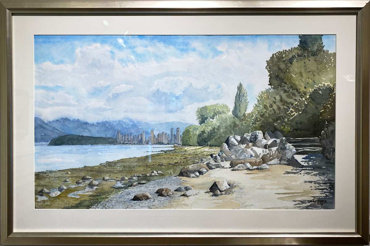 The Beach Below Point Grey Road by Michael Kluckner 