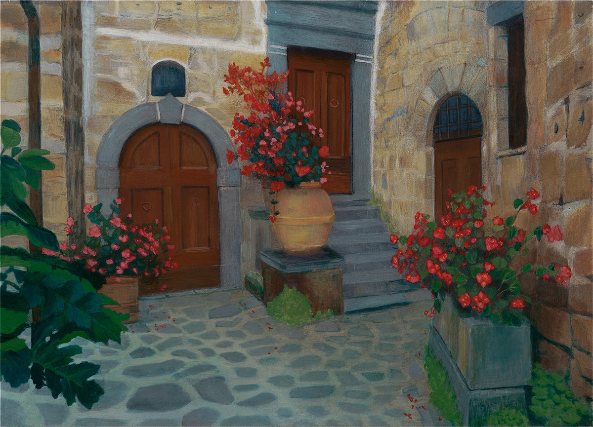 Courtyard by Nelia Harper 