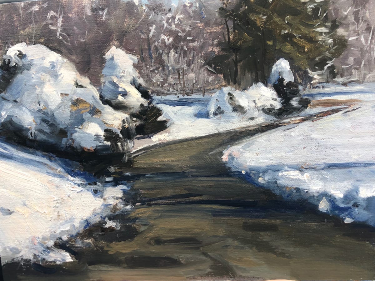 Winding Road, Snow, Image 1.