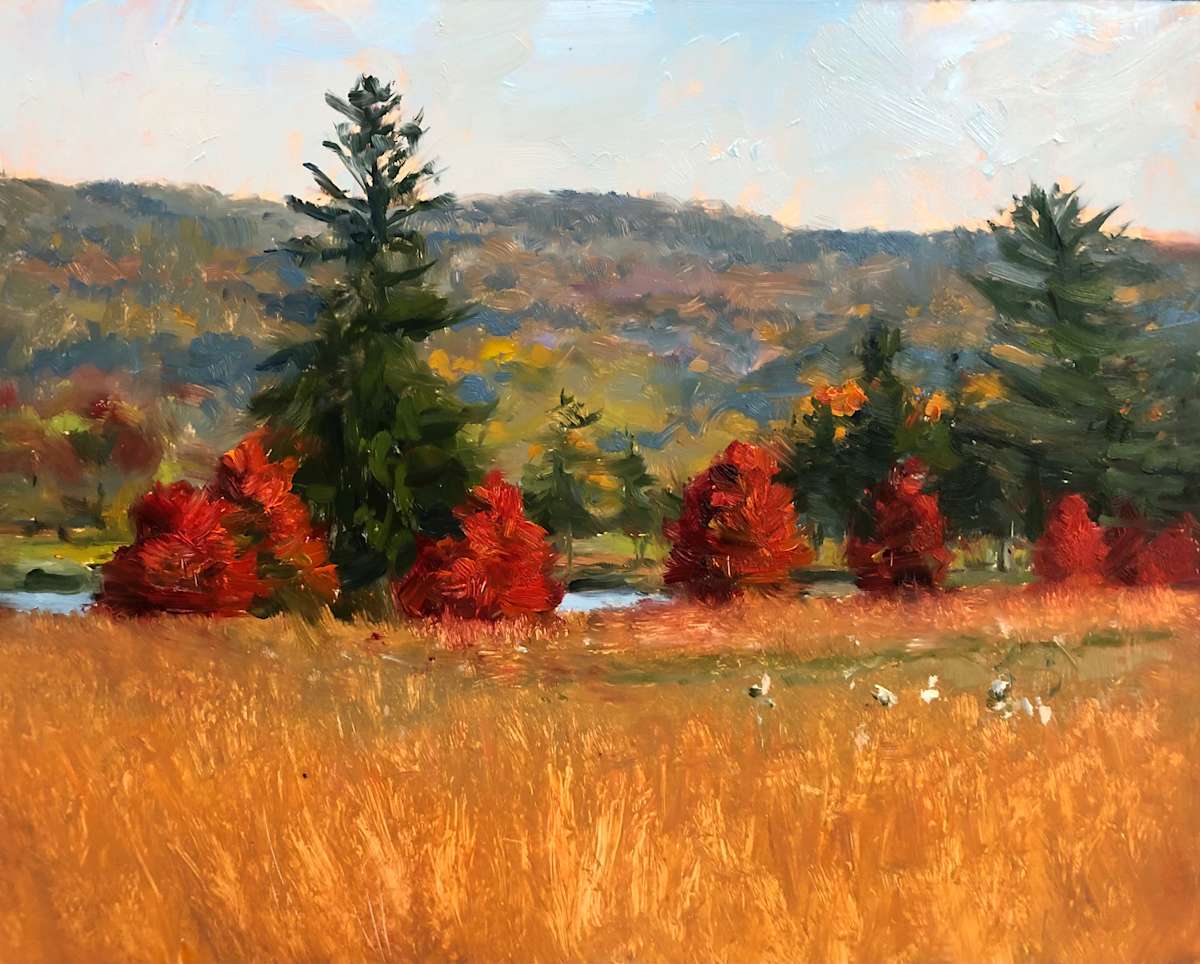 Red Trees, Hackettstown NJ by Laurie Maher 