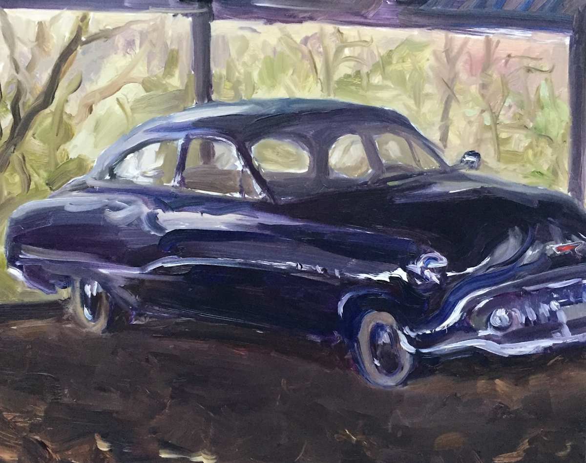 Black Car, Far Hills, Image 1.