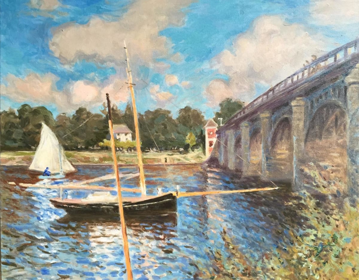 The Bridge at Argenteuil- After Claude Monet 