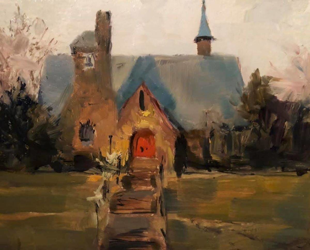 Wilson Memorial Church at Twilight by Laurie Maher 