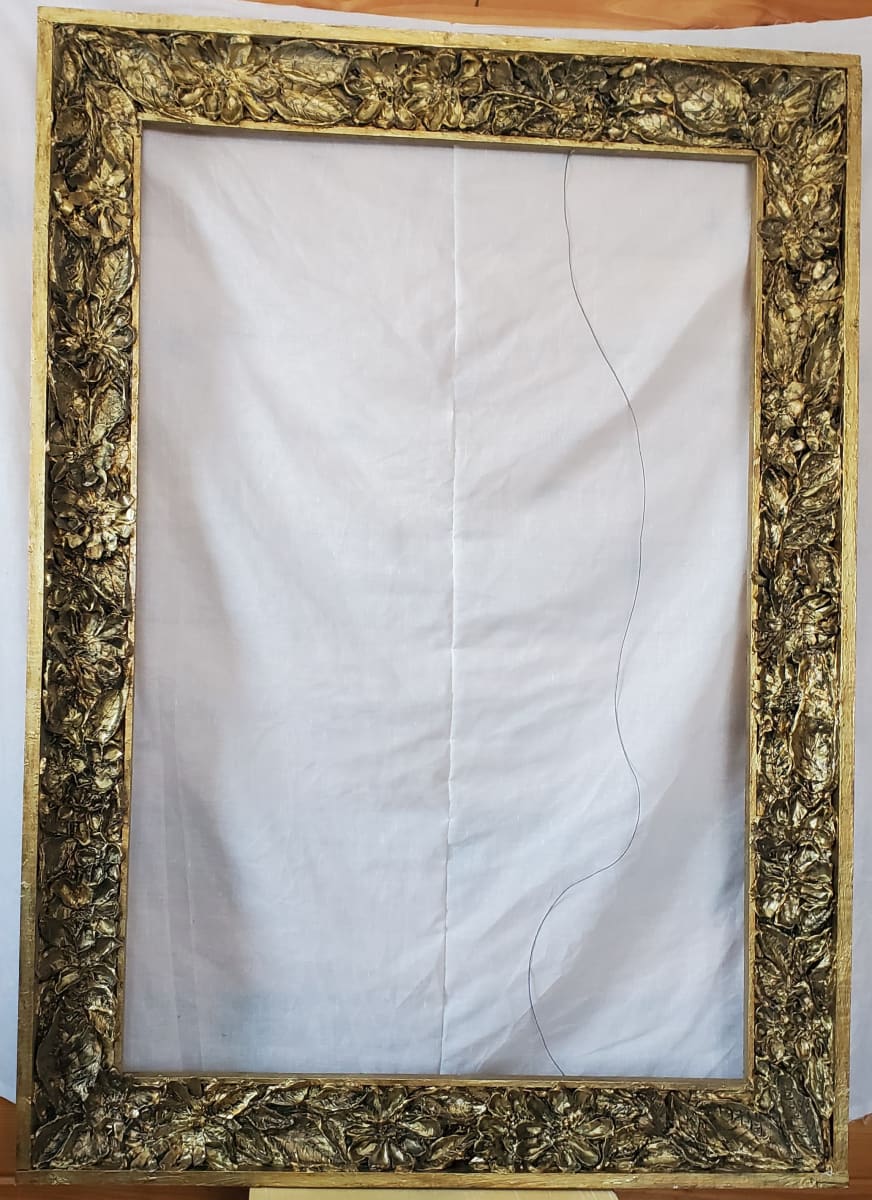 Frame, Folkart Paper Mache  on Wood 