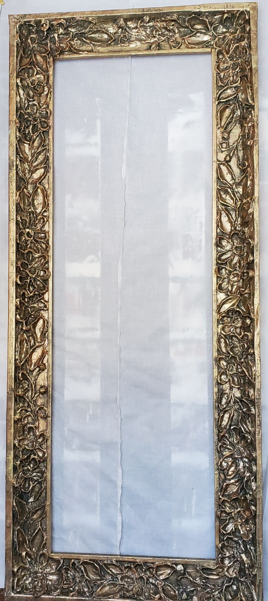 Frame, Folkart Paper Mache on Wood 