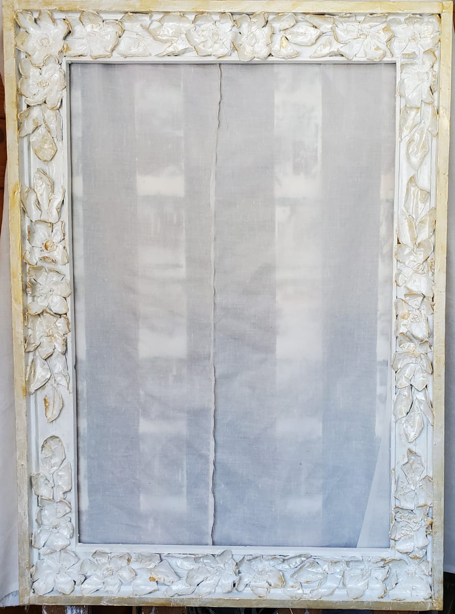 Frame, Folkart Paper Mache on Wood 