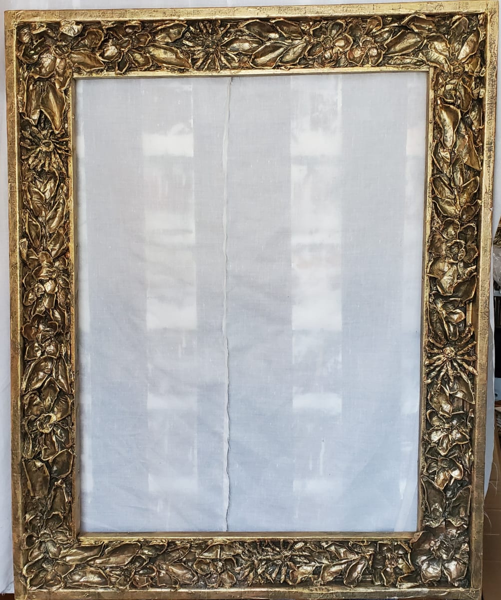 Frame, Folkart Paper Mache on Wood by Bernard Bowles 