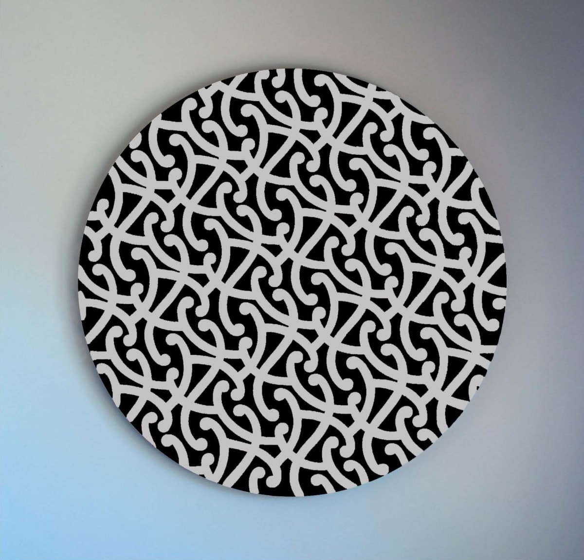 'Kahui' (Swarm) 2011 White on Black by Jon Tootill 