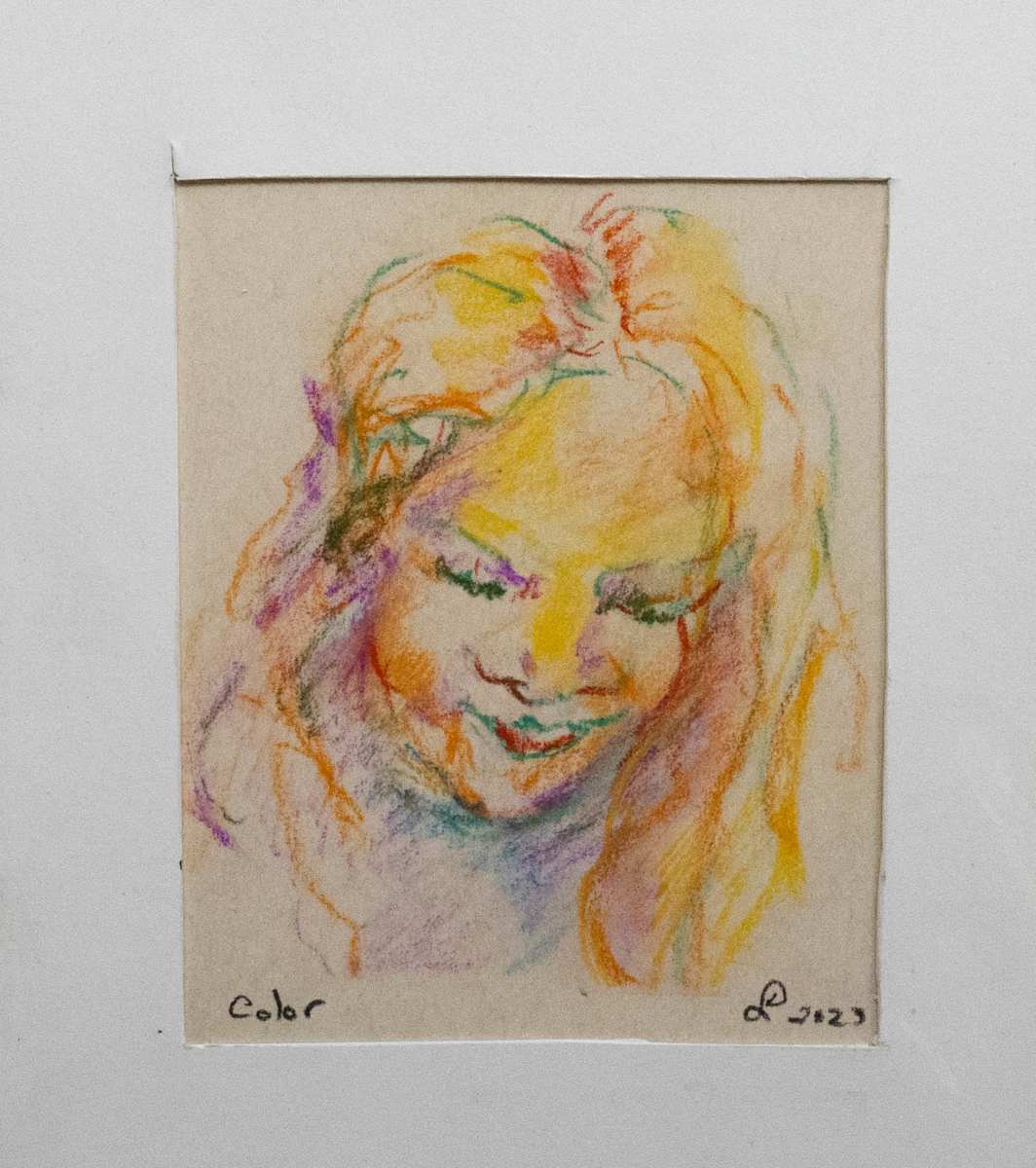 Sweetness by Don Leverich  Image: Intimate small portrait of a young girl.