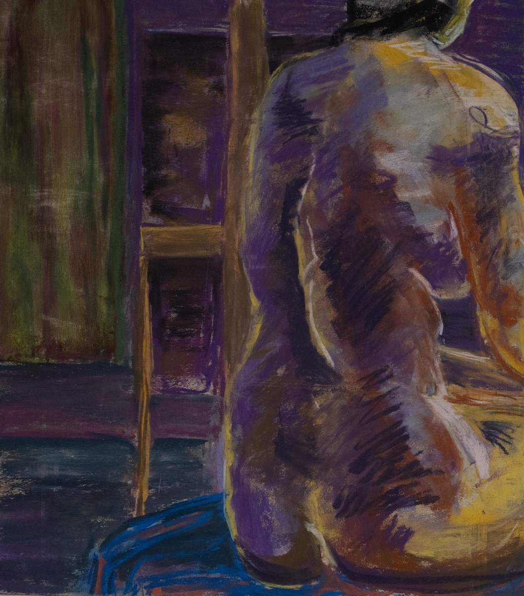 Back by Don Leverich  Image: The model relaxes for a bit.