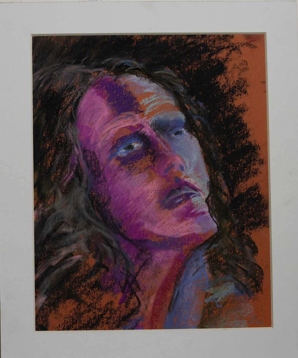 Anguish by Don Leverich  Image: An abstract expressionism piece of terror.