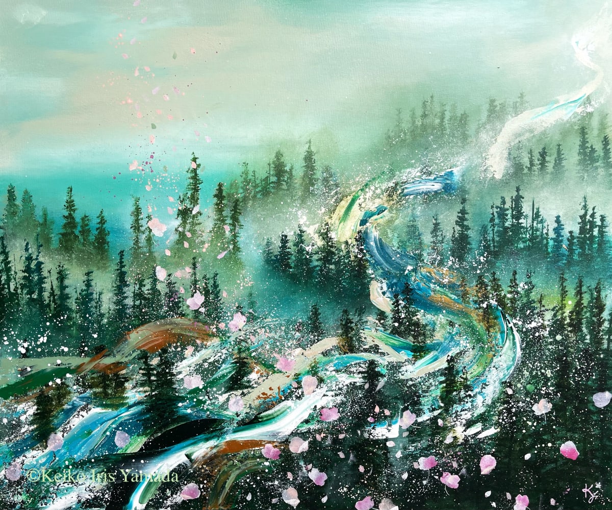 Evergreen by Keiko  Iris  Yamada  Image: 1 Corinthians 13:8a