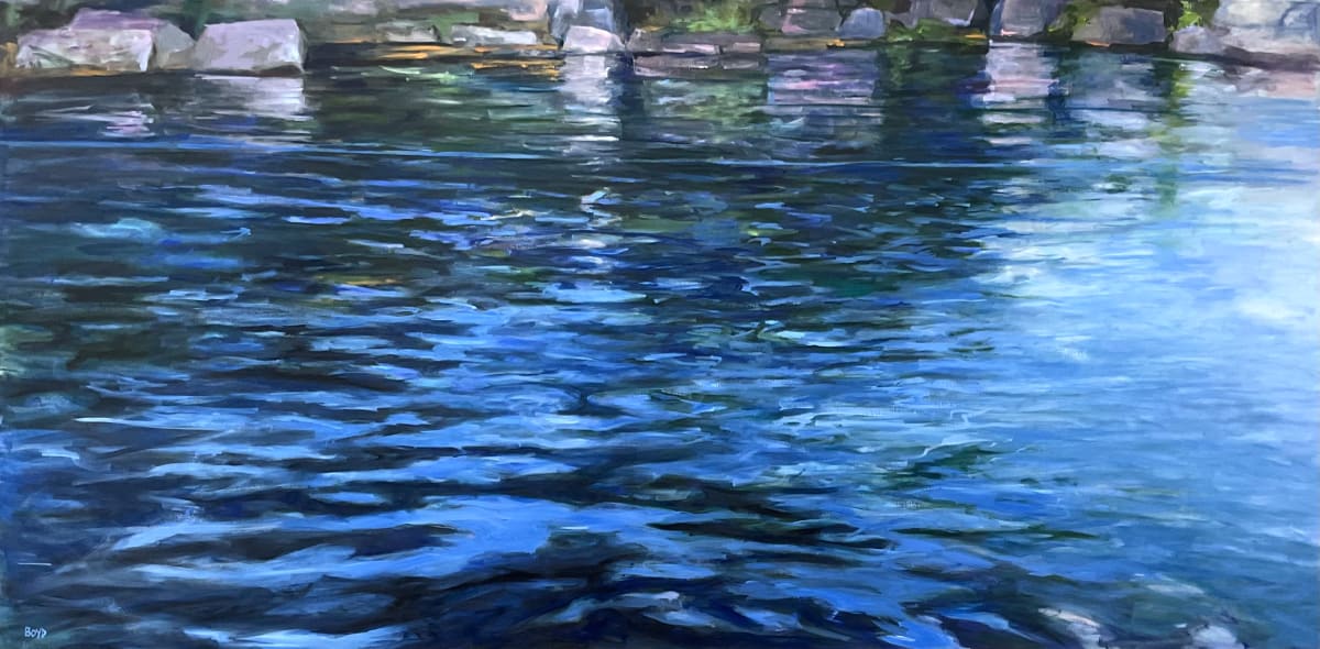 Lakeside Contemplation by Cathy Boyd Fine Art 