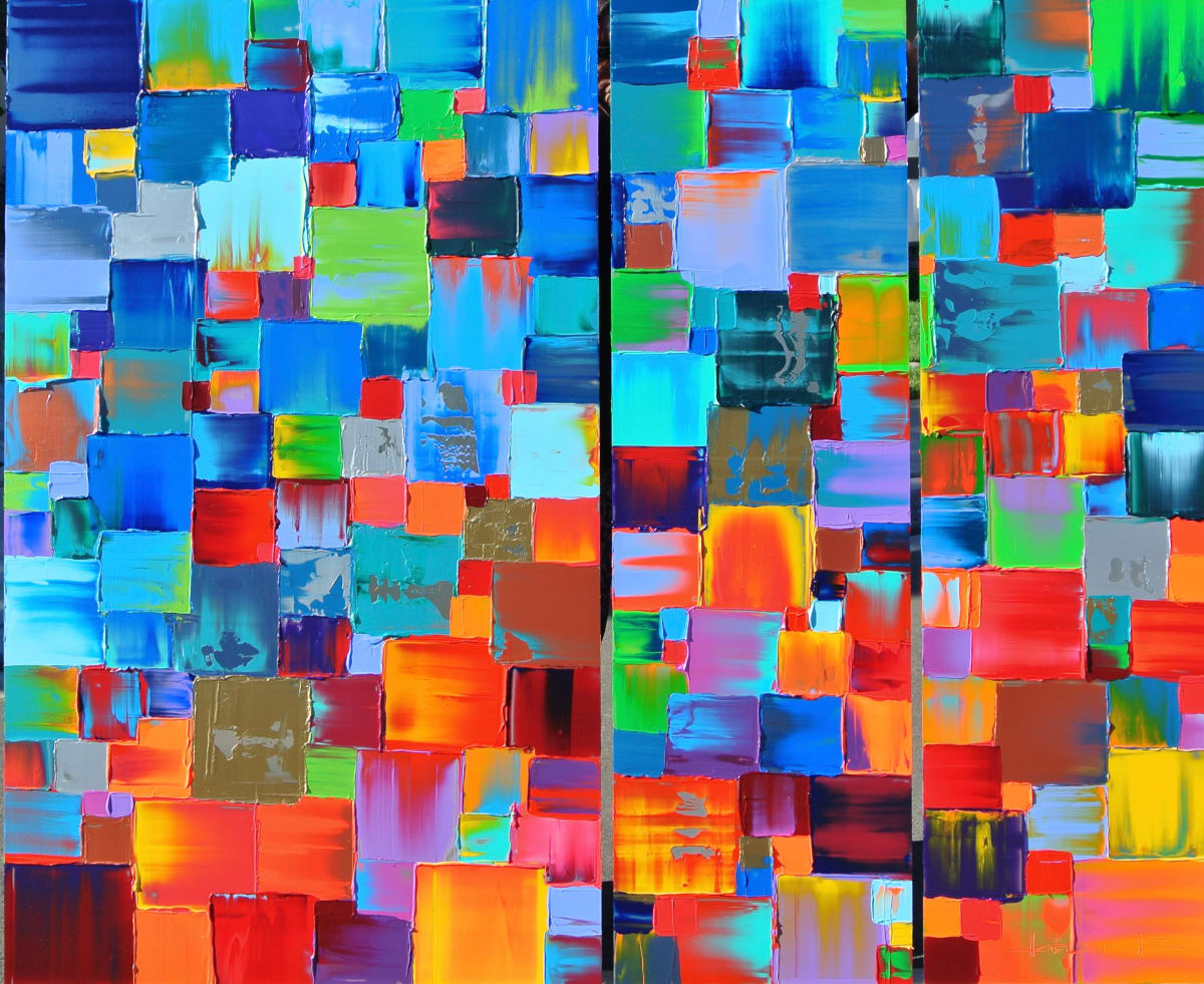 No Boundaries - triptych by Joelle Blouin Studio , Image 5.