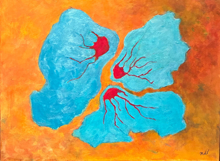 Three Blue Blogs by Mary Dee Thompson, Image 1.