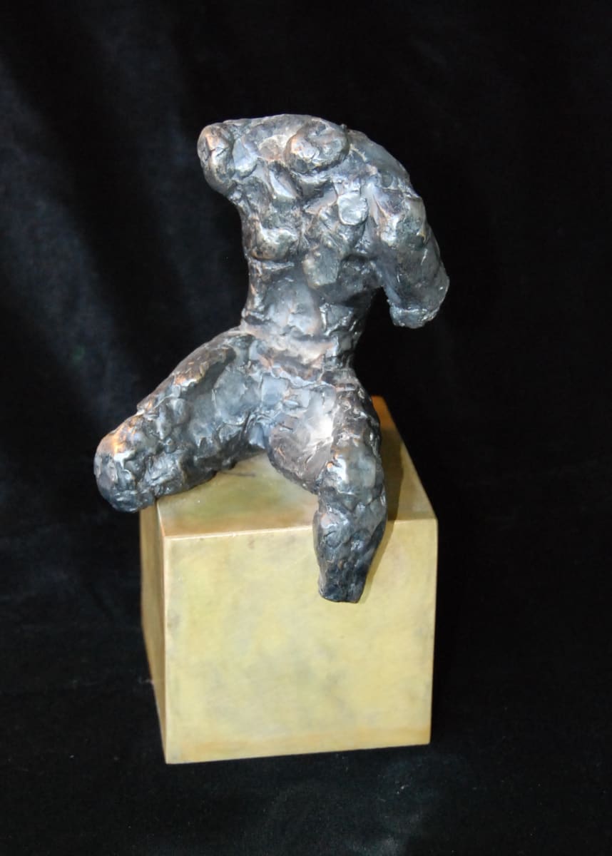 Man on a Cube by Mary Dee Thompson, Image 1.