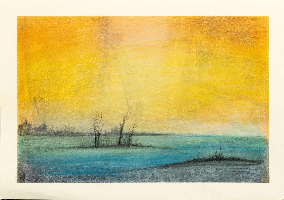 Sunrise on the lake, Image 1.
