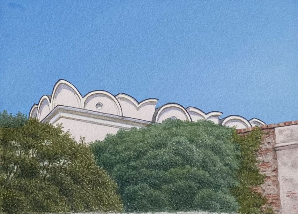 Museum Rooftop at the Nitra Castle  Image: Limited edition Professional Art Prints of this work are available for purchase 