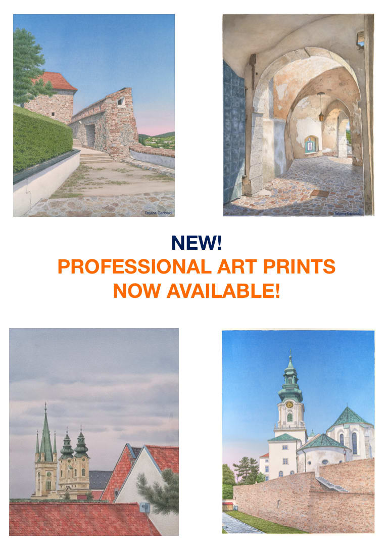 Professional Art Prints. Order here. by Tatjana Garibaldi  Image: Quality archival prints of these 4 paintings now available for sale. Limited edition.