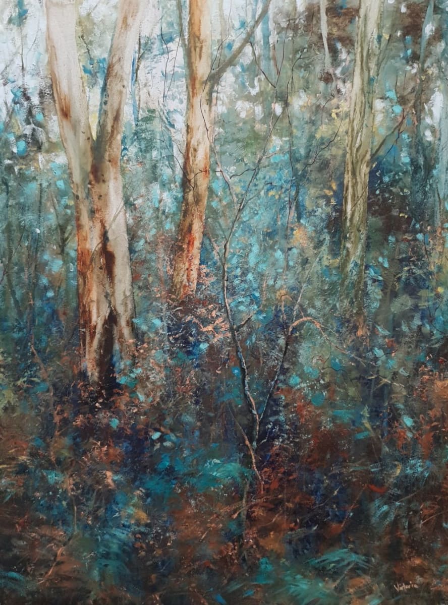 Through the eucalypts by Victoria Collins, Artist 
