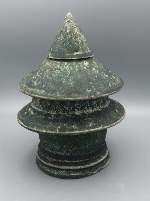 Water Tower Triptych Piece #1 (Green) by Dan Anderson 