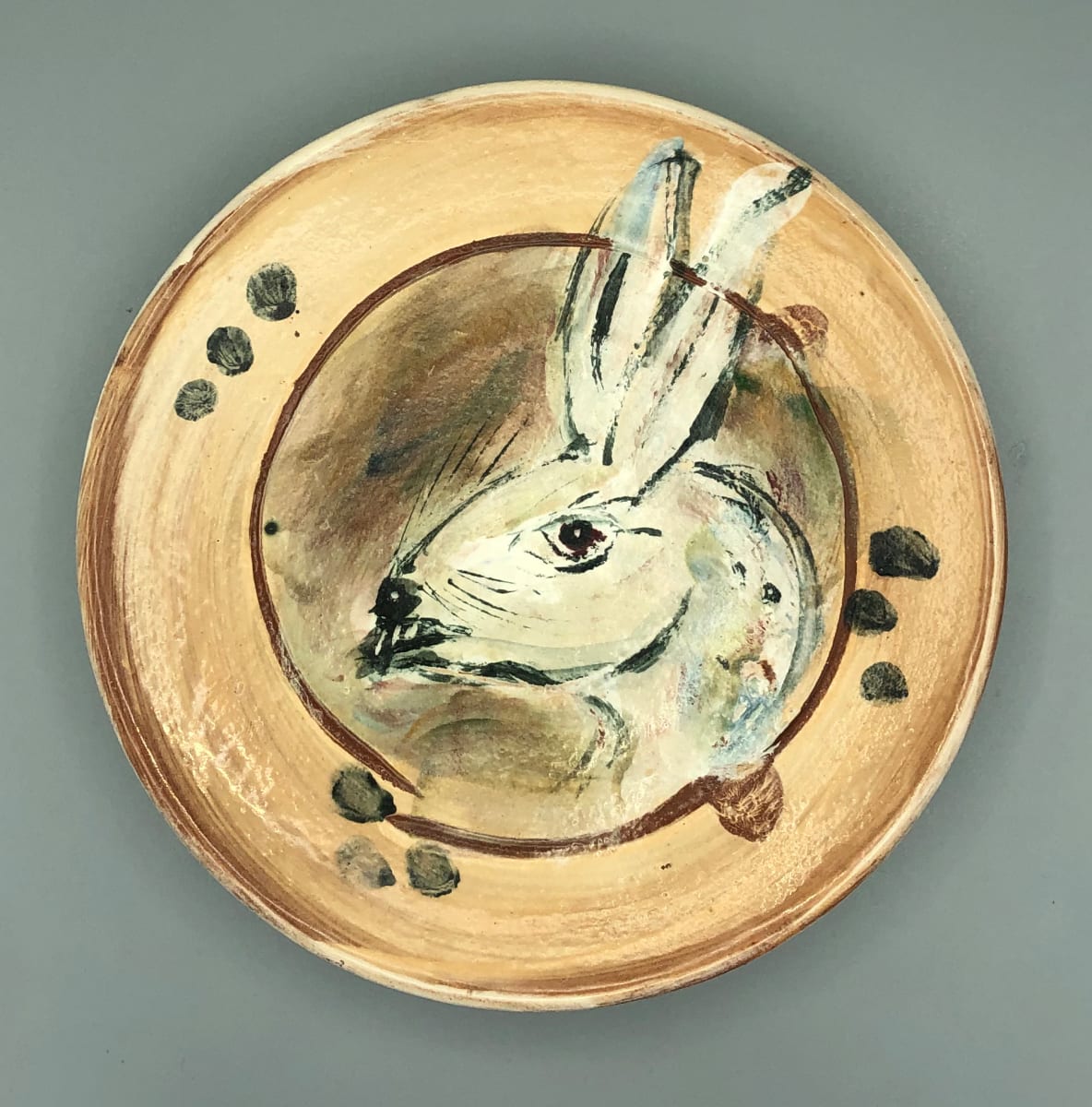 Rabbit Plate by Ron Meyers 