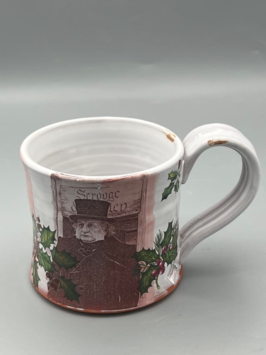 Scrooge Christmas Mug by Curtis Houston 