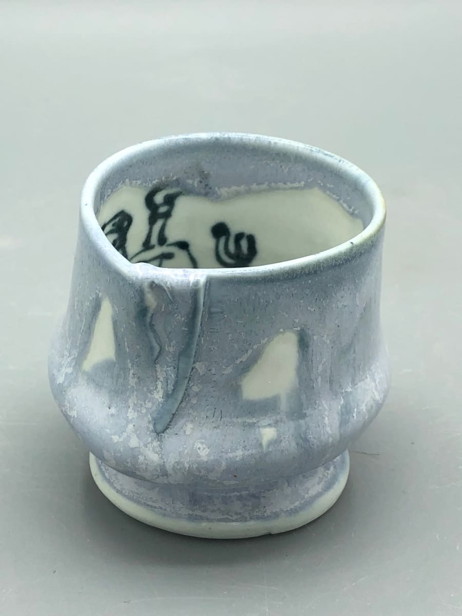 Shot Glass with Robot by Thomas Bumblauskas 