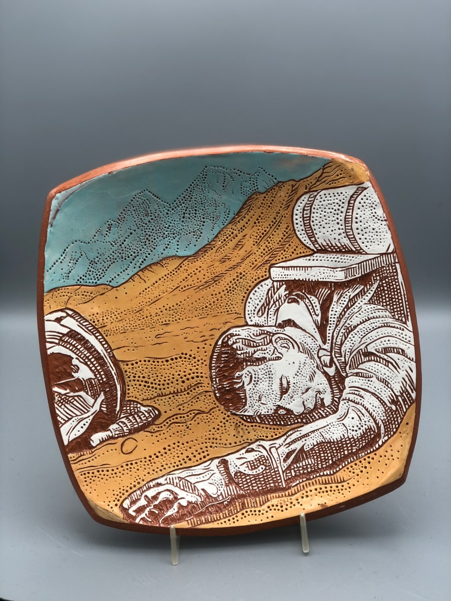 Dying Astronaut Dinner Plate by Jamie Adams, Image 2.