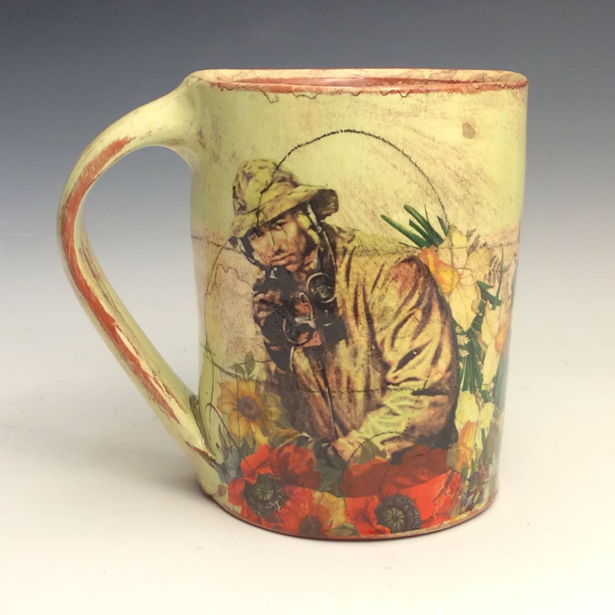 Mug - Boys with Flowers & Man with Binoculars by Eric Pardue 