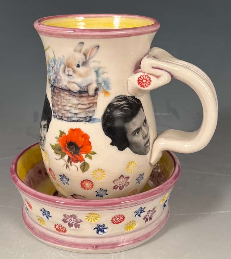 Harry (Styles) Easter Cup & Saucer Set #1 by Tom Edwards, Image 1.
