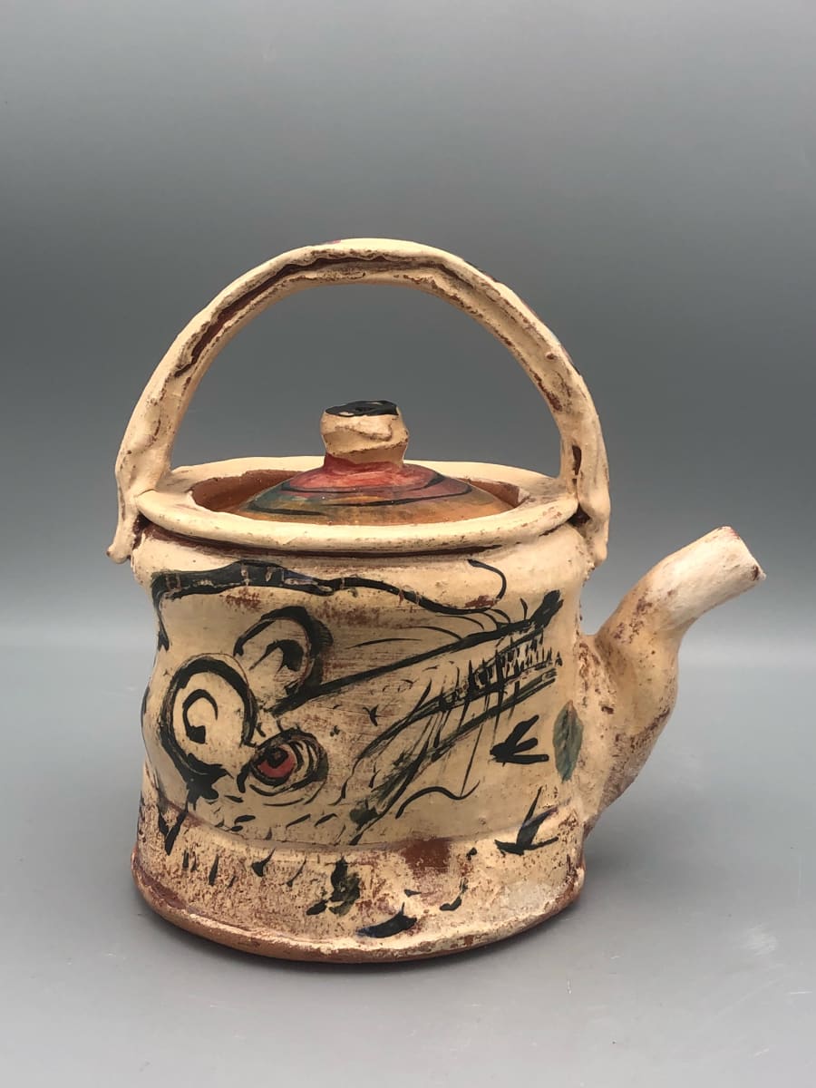Rat and Cat Teapot by Ron Meyers, Image 2.