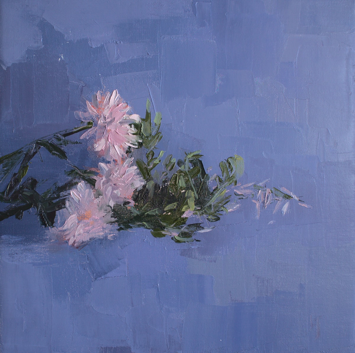 Escape of Chrysanthemums by Linda Jen Art 
