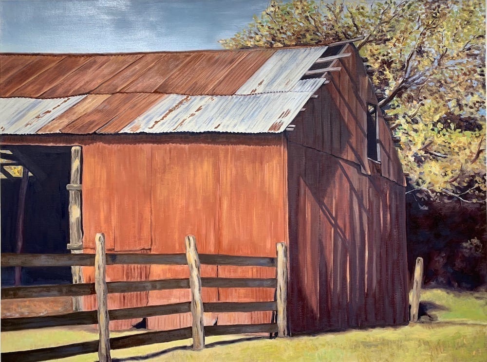 Abandoned Barn on Hunter Road by Gerlyn Friesenhahn 